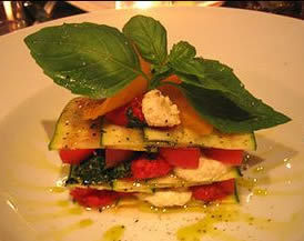 Vegan Raw Lasagna with Pesto, Tomato Sauce and Pine Nut Ricotta
