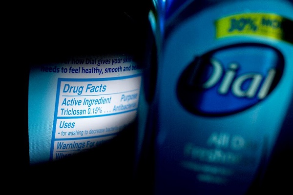While many manufacturers of antibacterial soap have phased out the active ingredient triclosan, which the FDA banned Friday in such products, the Dial brand continues to use it. (Photographer: Andrew Harrer/Bloomberg)