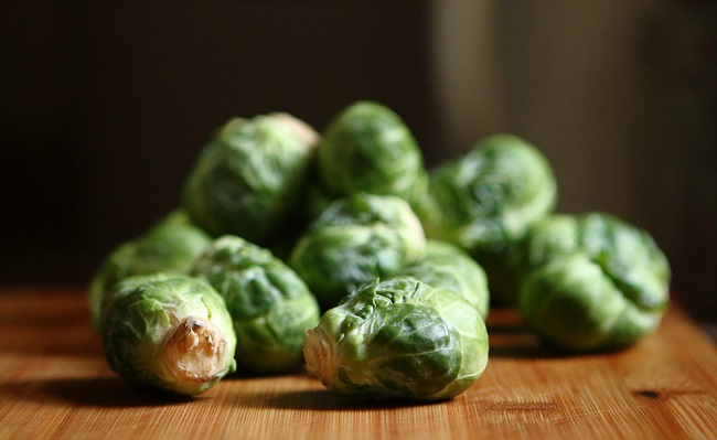 brussels sprouts contain flavones and indoles that have anti-cancer properties.