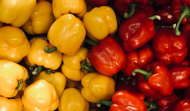 Peppers are also high in vitamin C.