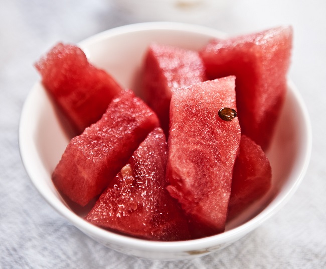 Watermelon is also rich in lycopene.