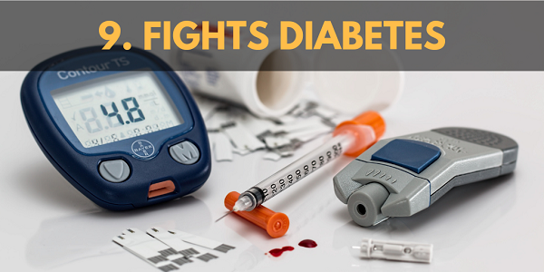 MCT oil fights diabetes.